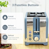 HOMCOM Sleek Textured Vattenkokare och Brödrost Set - Blå