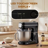 HOMCOM Røremaskine | 6L, 1400W, 11 Hastigheder, LED — Sort