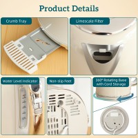 HOMCOM Retrò Lucido 40-100°Set Bollitore e Tostapane C - Crema