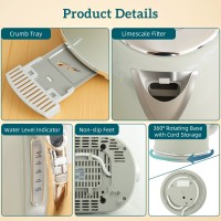 HOMCOM Retrò Lucidato 40-100°Set Bollitore e Tostapane C - Grigio