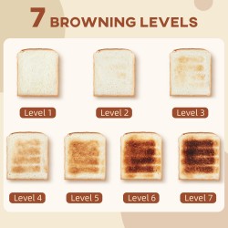 HOMCOM Stainless Steel Panel Kettle and Toaster Set - Grey