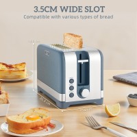 HOMCOM Sleek Textured Vattenkokare och Brödrost Set - Blå