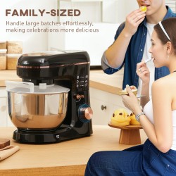 HOMCOM Standmixer | 5L, 1400W, 6 Geschwindigkeiten — Schwarz