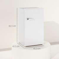 HOMCOM 85L Retro Under-Counter Fridge | Chiller — White