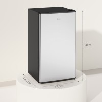 HOMCOM 91L Underbänkskylskåp | Kylbox – Silver