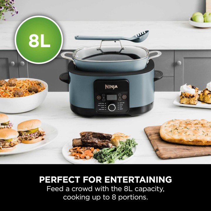 Ninja Foodi 8-In-1 PossibleCooker Sea Salt Grey 8L MC1001 | Tiny Lux