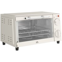 HOMCOM 9L Miniovn & Grill | Toasterovn, Timer, 750W — Sort