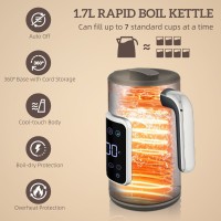 HOMCOM Touchscreen-Wasserkocher und Toaster-Set - Schwarz