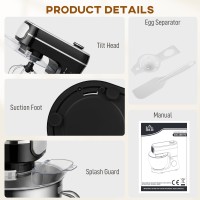 HOMCOM Stavmixer | 6L, 1400W, 11 Hastigheter, LED — Svart