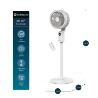 Rediffusion Air360 Ventilatore a pedana oscillante | Bianco