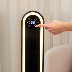 Rediffusion Halo 42" Digitaler Turmventilator | Schwarz