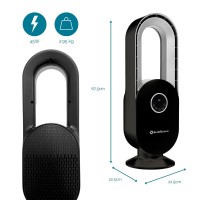 Ventilador de refrigeración sin aspas Rediffusion | Negro