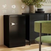 HOMCOM 85L Retro Under-Counter Fridge | Chiller — Black