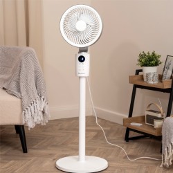 Rediffusion Air360 Ventilador de pedestal oscilante | Blanco