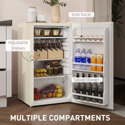 HOMCOM 91L Under-Counter Fridge | Chiller Box — Beige