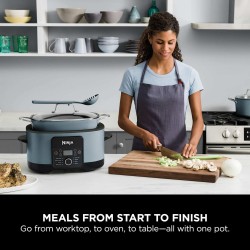 Ninja Foodi 8-I-1 PossibleCooker Sea Salt Grey 8L MC1001 | Tiny Lux