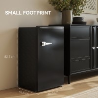 HOMCOM 85L Retro Under-Counter Fridge | Chiller — Black