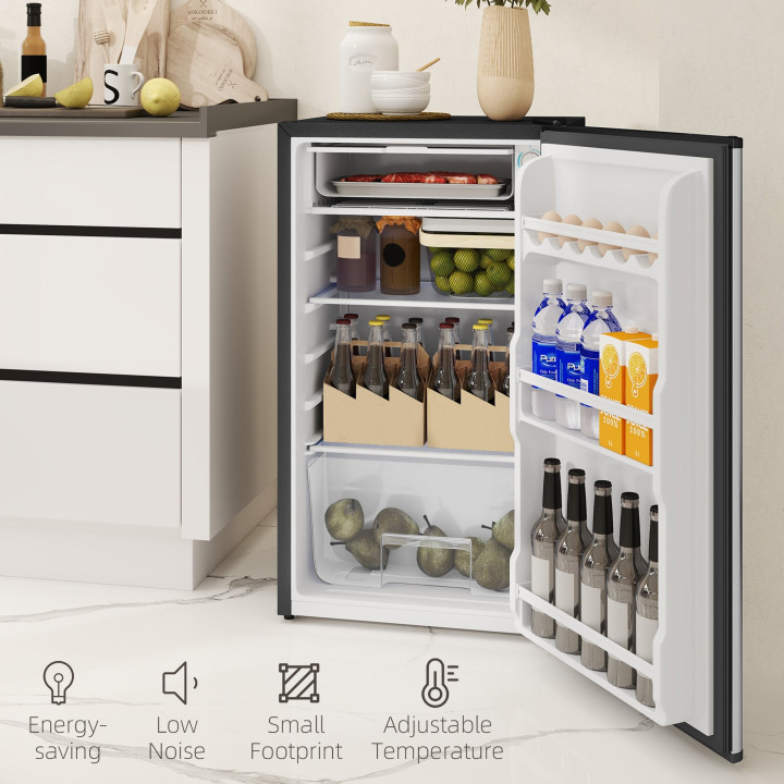 HOMCOM 91L Under-Counter Fridge | Chiller Box — Silver