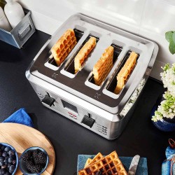 Gastroback 62396 Design Toaster Digital 4-Slice – 7 Browning Programs with Wholemeal & Croissant Presets