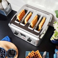 Gastroback 62396 Design Toaster Digital 4-Slice – 7 Brune-programmer med grovbrød- og croissant-forhåndsinnstillinger
