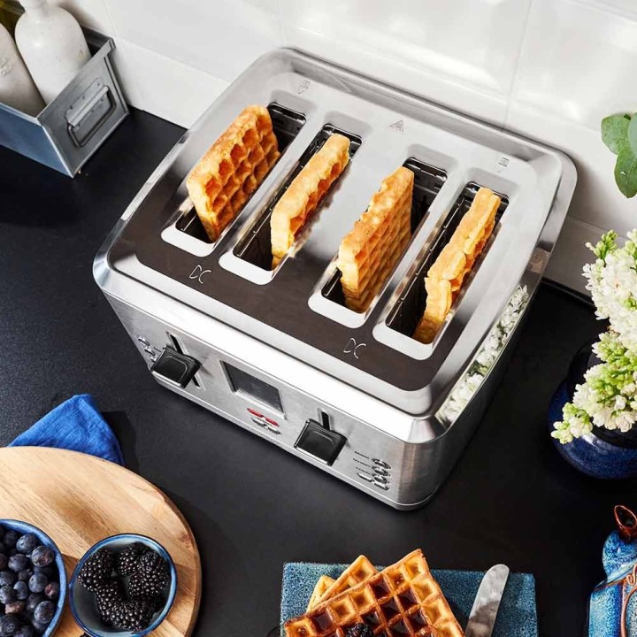 Gastroback 62396 Design Toaster Digital 4-Slice – 7 Browning Programs with Wholemeal & Croissant Presets