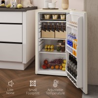 HOMCOM 91L Under-Counter Fridge | Chiller Box — Beige