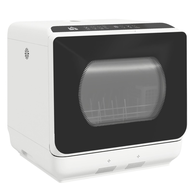 HOMCOM Sexprograms bänkdiskmaskin - Vit