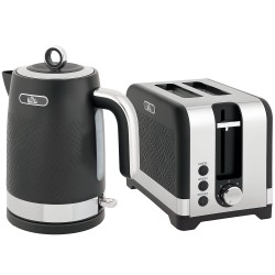 Set bollitore e tostapane HOMCOM elegante e testurizzato - Nero