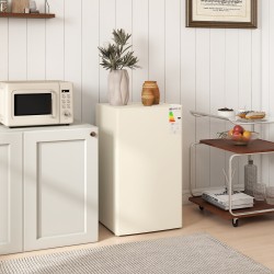 HOMCOM 91L Under-Counter Fridge | Chiller Box — Beige