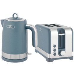 Set de Hervidor y Tostadora HOMCOM Elegante con Textura - Azul