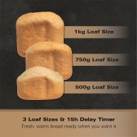 Hamilton Beach ArtisanPro Breadmaker HB8202BMP | Dual Knead, 16 Programmes