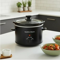 Hamilton Beach The Mighty Mini 1.8L Slow Cooker - Schwarz