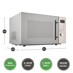 Hamilton Beach 30L Yhdistelmämikroaaltouuni grillillä
