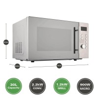 Hamilton Beach 30L Yhdistelmämikroaaltouuni grillillä
