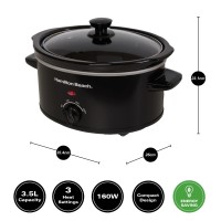 Hamilton Beach The Comfort Cook 3.5L Slow Cooker – Black