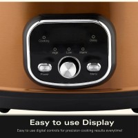 Hamilton Beach Digital 6.5L Olla de cocción lenta ovalada – Cobre