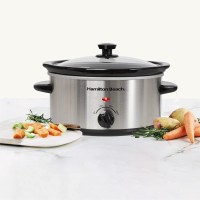Hamilton Beach The Comfort Cook 3.5L Mijoteuse – Acier inoxydable