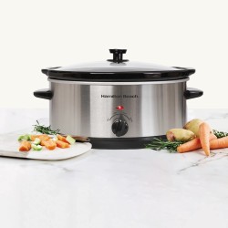 Hamilton Beach Familienfavoritten 6.5L Slow Cooker – Rustfritt stål