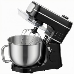 HOMCOM Stand Mixer | 6L, 1400W, 11 Speeds, LED — Black