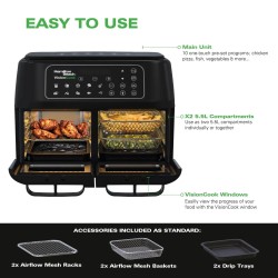 Hamilton Beach VisionCook 11L Digitale dubbele heteluchtoven