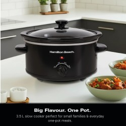 Hamilton Beach The Comfort Cook 3.5L Långsamkokare – Svart