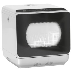 HOMCOM Tischgeschirrspüler mit eingebautem 6L Wassertank, Mini-Kompakt