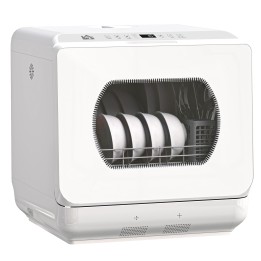 HOMCOM Table Top Dishwasher with Built-in 6L Water Tank, Mini Countert