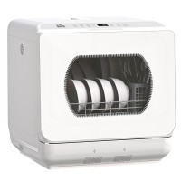 HOMCOM Table Top Dishwasher with Built-in 6L Water Tank, Mini Countert