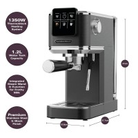 Hamilton Beach BaristaPro Touch 5-in-1 Espresso Machine Black