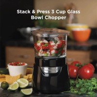 Hamilton Beach 700ml Stack and Press Glass Bowl Chopper
