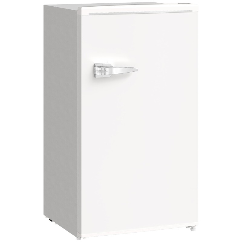 HOMCOM 85L Retro Unterbaukühlschrank | Kühlschrank – Weiß