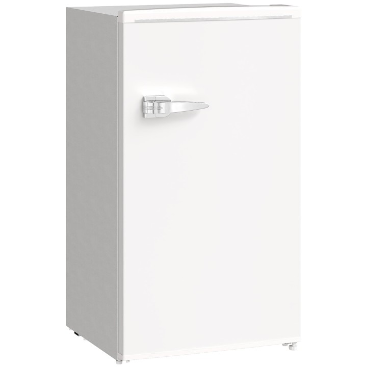 HOMCOM 85L Retro Under-Counter Fridge | Chiller — White