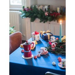 Bialetti Nutcracker Moka Express 6 Kopp & 2 Krus