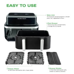 Hamilton Beach VisionCook 9L Dubbel varmluftsfritös